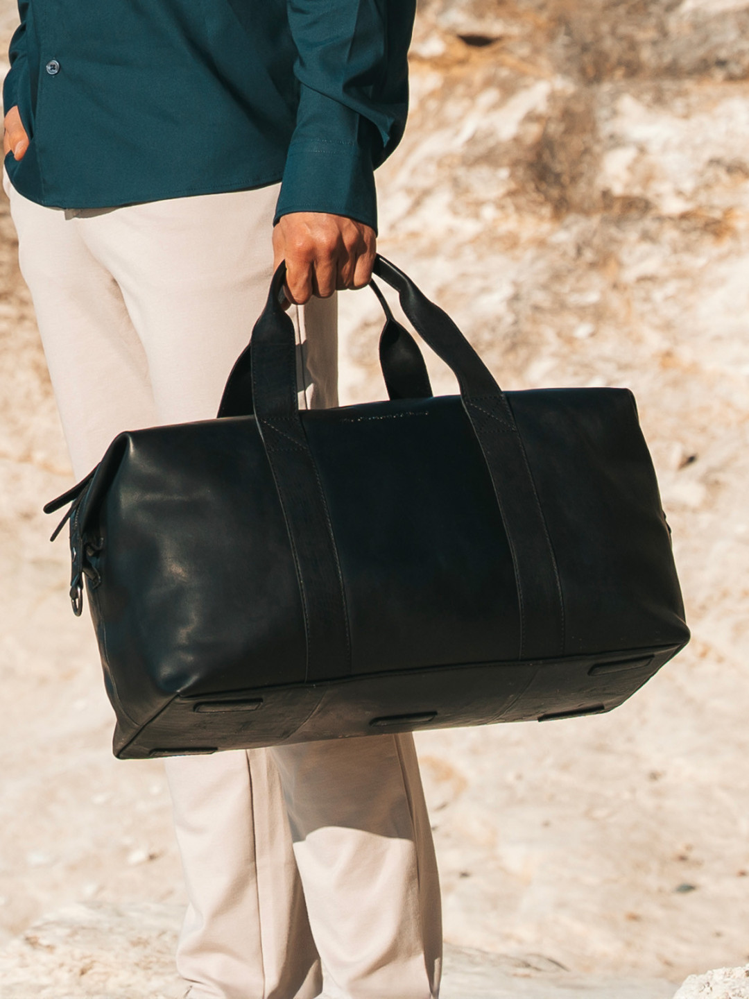 Pánská kožená cestovní taška The Chesterfield Brand Conor – černá